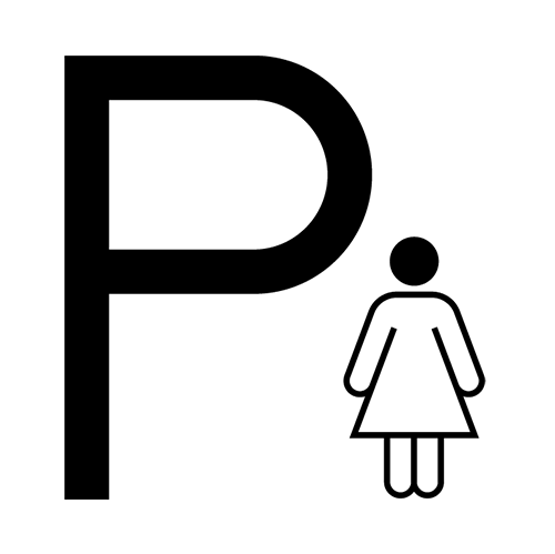 Reserved parking for women